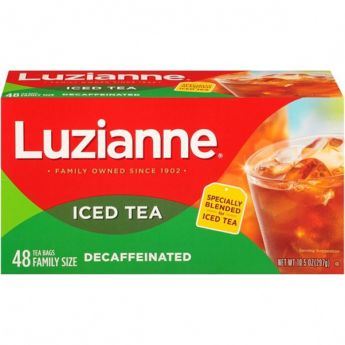 Luzianne Specially Blended Iced Tea Bags Pack of 6 48-ct box Family Size 