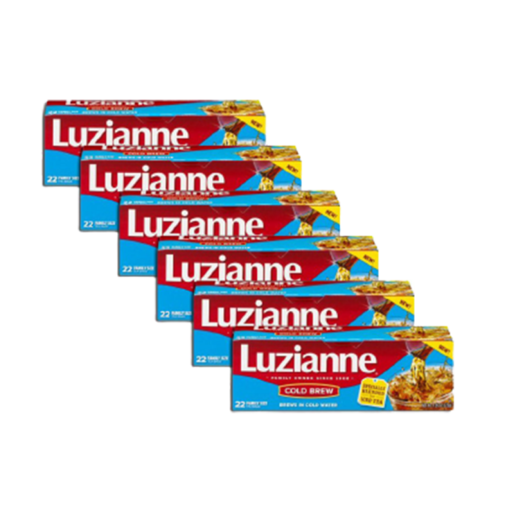 Luzianne Cold Brew Tea 22 cnt Family Pack of 6