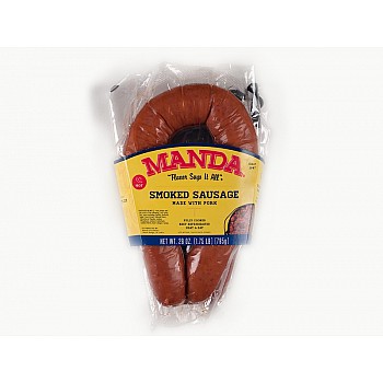 Mandas Hot Smoked Pork Sausage