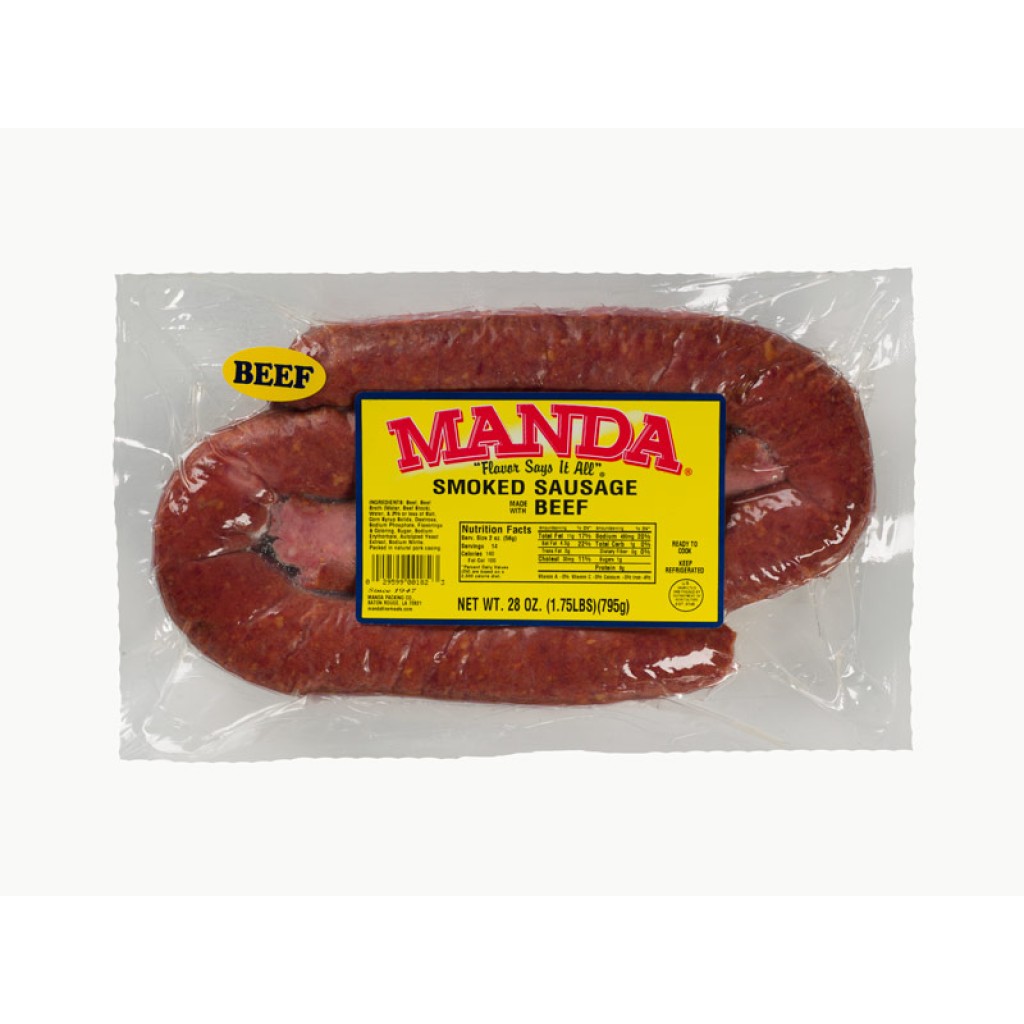 Manda's Smoked Beef Sausage