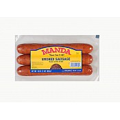 Manda's Smoked Pork Sausage Mild 16 oz