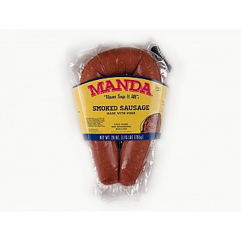 Mandas Smoked Pork Sausage- Mild