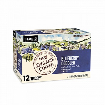 New England Coffee Blueberry Cobbler Single Serve 12 ct Box