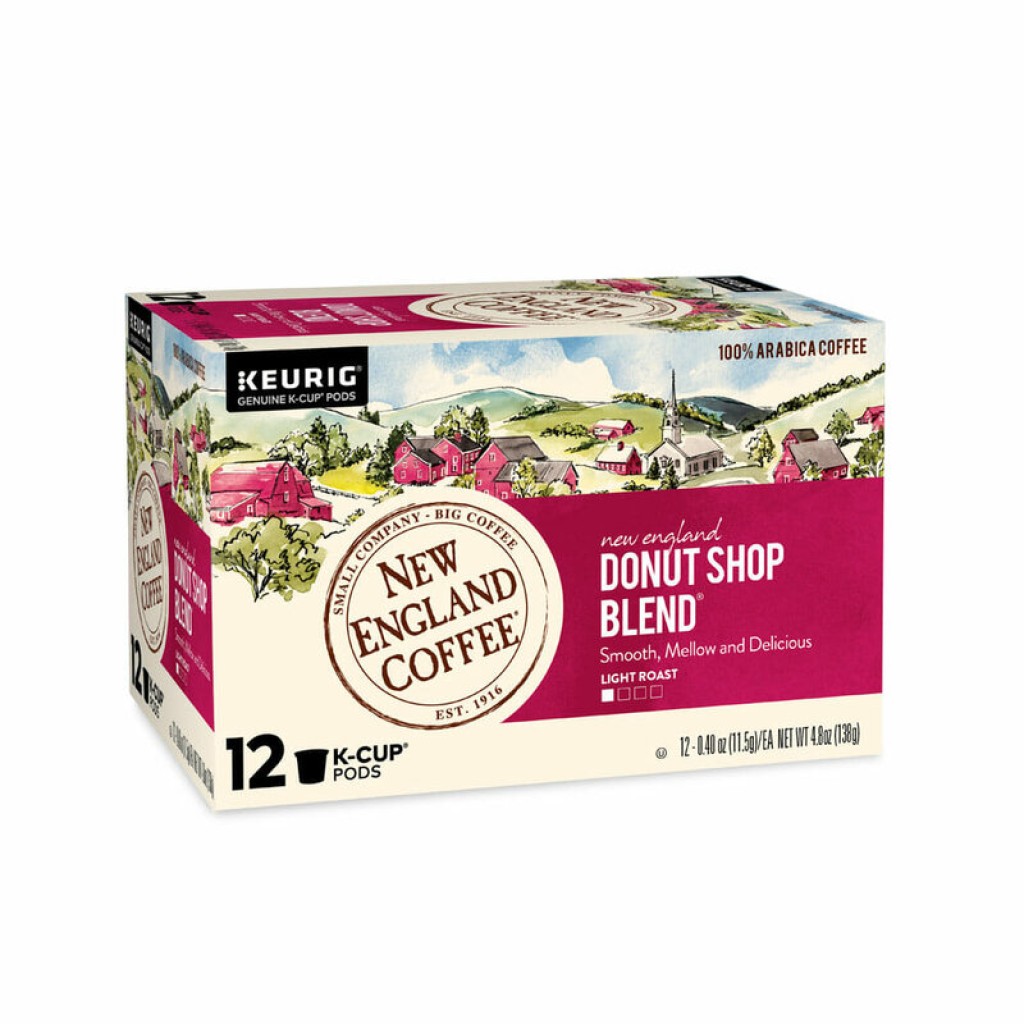 New England Coffee Donut Shop Blend Single Serve 12 ct Box