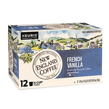 New England Coffee French Vanilla Single Serve 12 Count Box