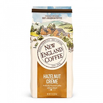 New England Coffee Hazelnut Cream Ground 11oz