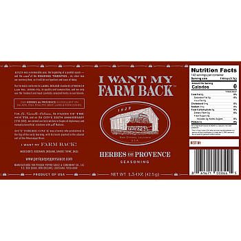 PERIQUE - I Want My Farm Back Seasoning 1.5 oz