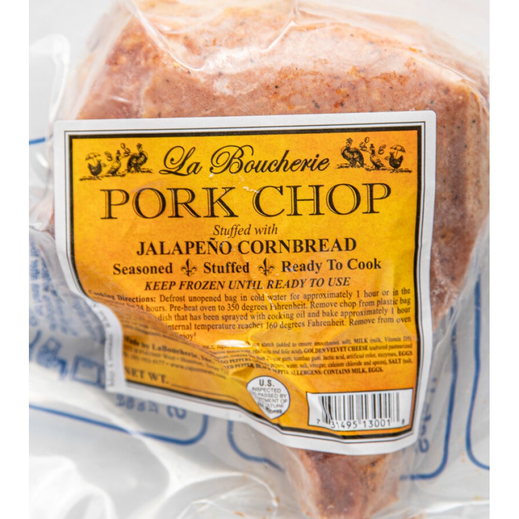 La Boucherie Stuffed Pork Chop with Jalapeno Cornbread