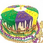 Poupart's Mardi Gras Dobash Cake