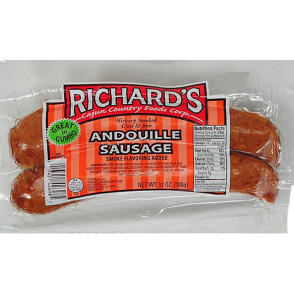 Richard's Andouille Sausage 12 oz 013451426985
