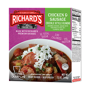 Richards Chicken and Sausage Gumbo (single serve)