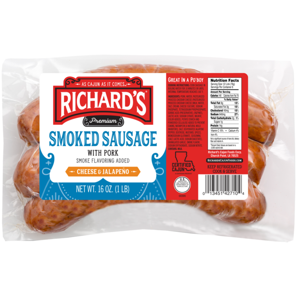 Richard's Jalapeno Cheese Pork Sausage