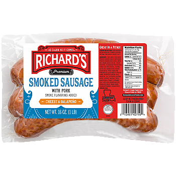 Richards Jalapeno Cheese Pork Sausage 1 lb