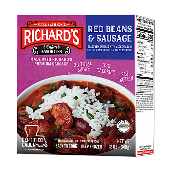 Richards Red Beans and Sausage (single serve)
