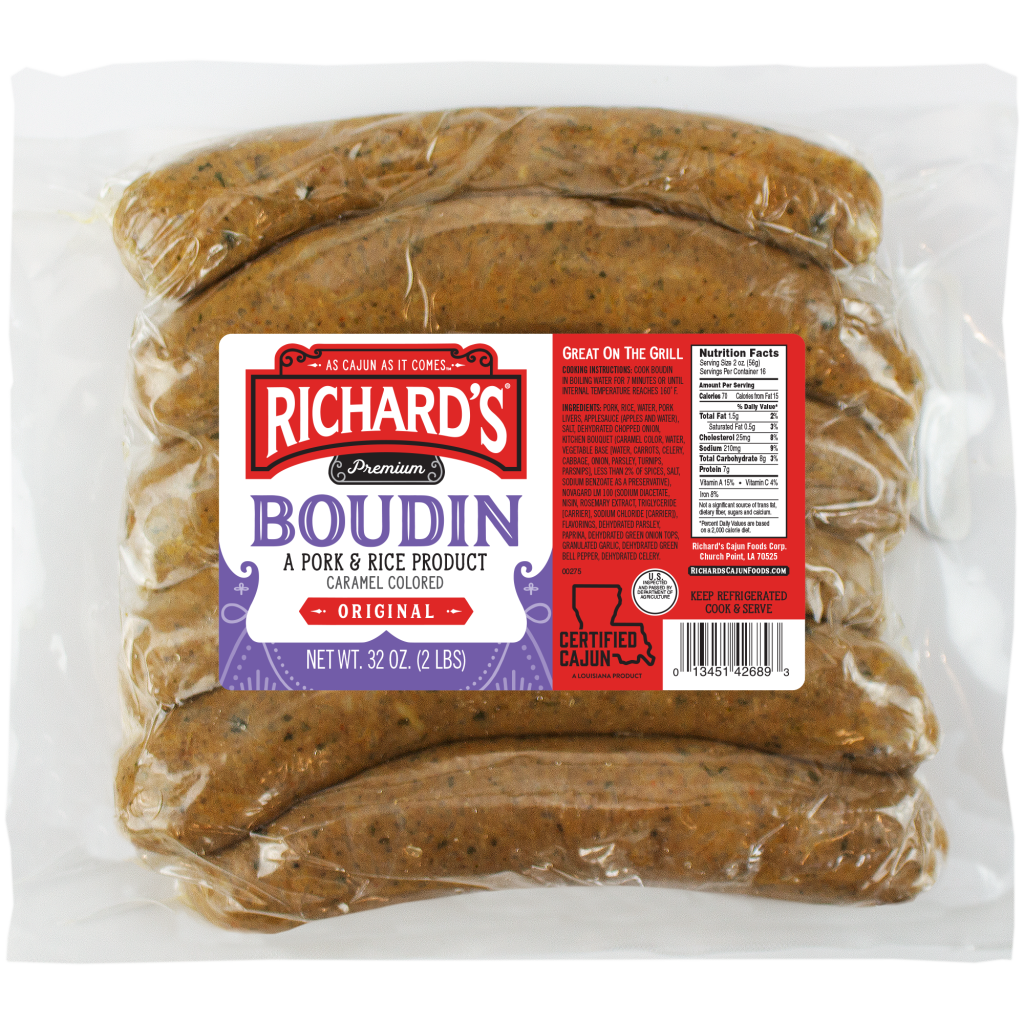 Richard's Regular Boudin 32 oz 013451426893