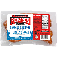 Richard's Smoked Turkey Sausage 1 lb Closeout