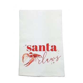 Santa Claws Crawfish Kitchen Towel