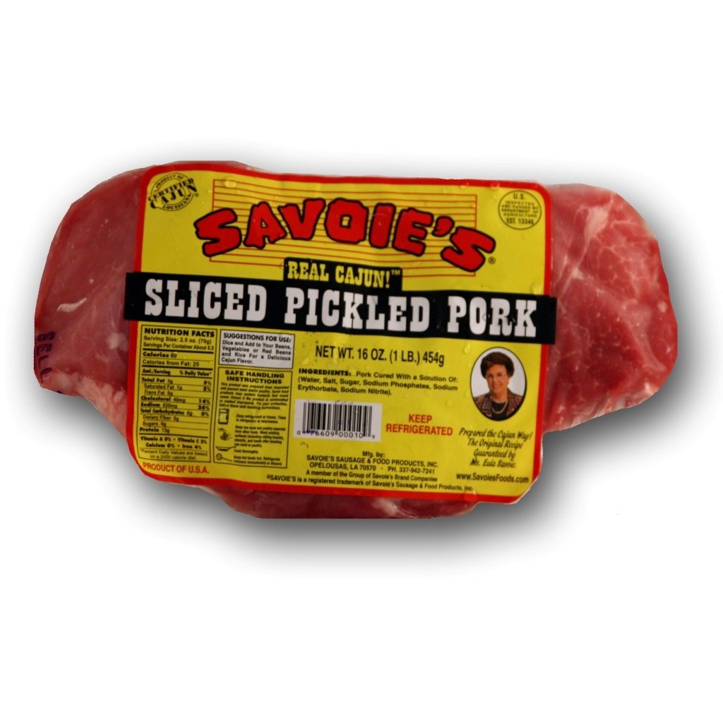 JUICY PORK & VEGGIES 54袋 Savoie's Pickled Pork 1 lb