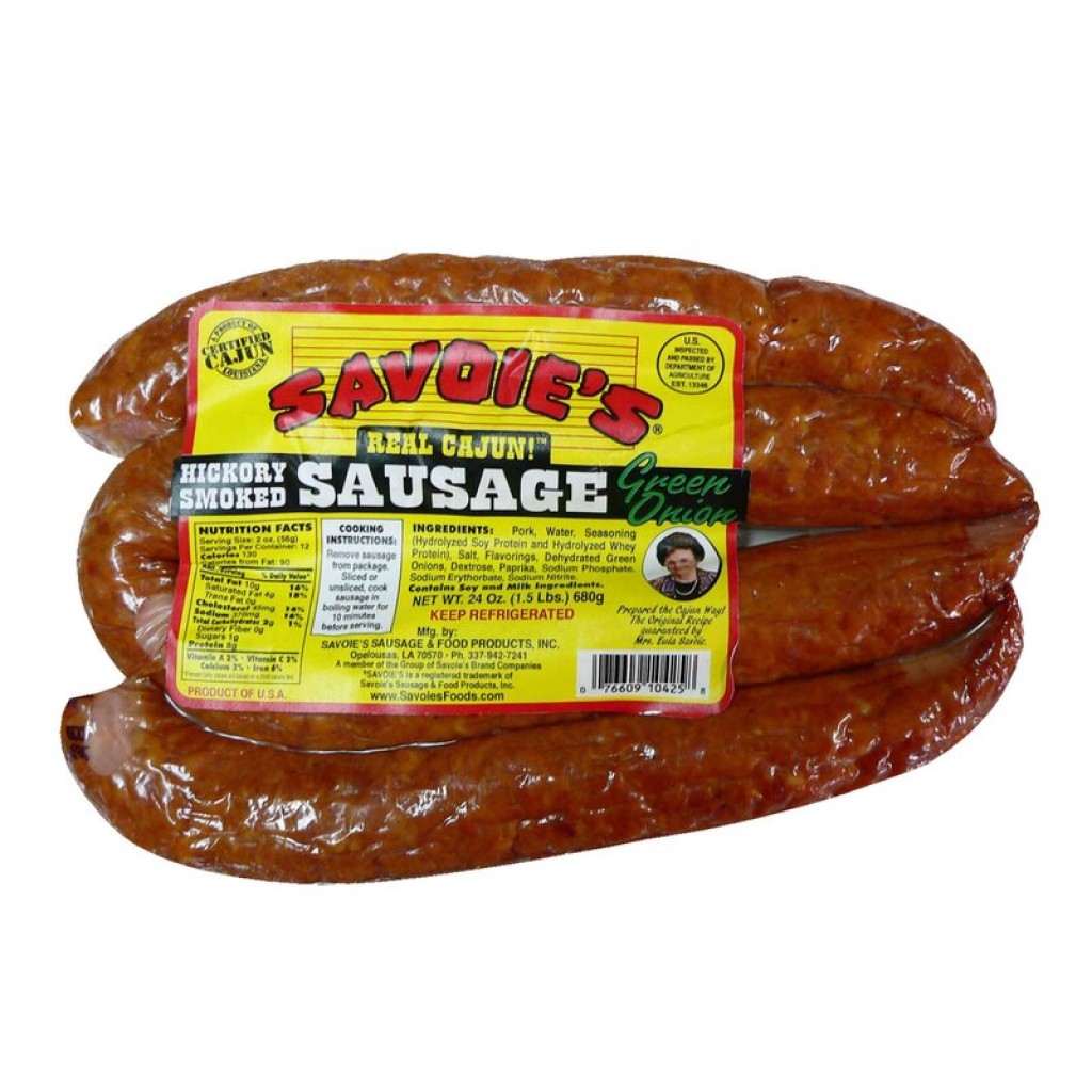Savoie's Smoked Green Onion Sausage / 24 OZ./