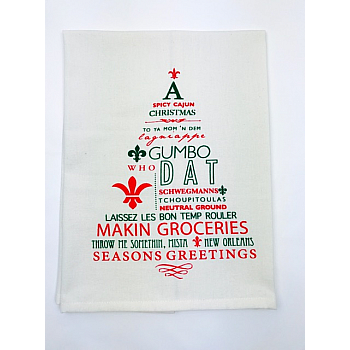 Spicy Cajun Christmas Kitchen Towel