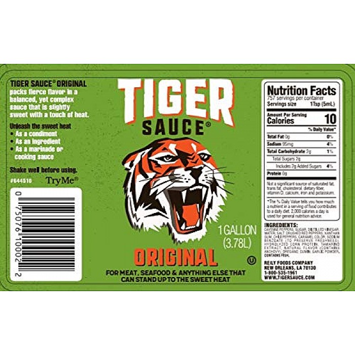 TryMe- Tiger Sauce Habanero Lime 1 gallon - 7507610004