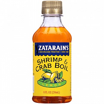 Zatarain's Lemon Liquid Crab and Shrimp Boil 8 oz Bottle