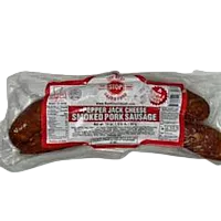 Best Stop Pepper Jack Smoked Pork Sausage 14 oz
