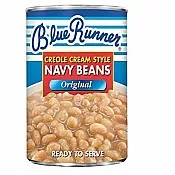 Blue Runner Creole White Navy Beans 16 oz Can