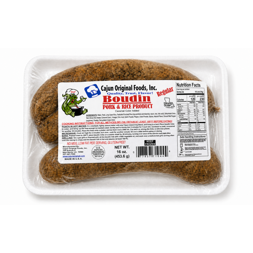 Cajun Original Regular Pork Boudin