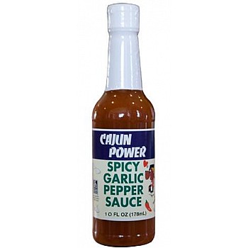 Cajun Power Spicy Garlic Pepper Sauce 10 oz