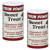 Cajun Power Sweet Treat Cinnamon Sugar with Pure Vanilla 8 oz Pack of 2
