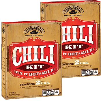 Carroll Shelby's Original Texas Chili 3.65 oz Pack of 2
