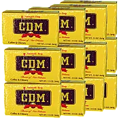 CDM Dark Roast Coffee & Chicory (Auto Drip) 13 oz Brick Pack of 12