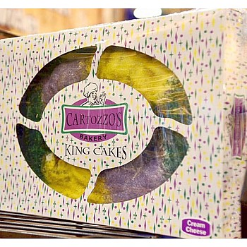 Cartozzo's Cream Cheese King Cake