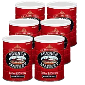 French Market Coffee & Chicory Creole Roast 12 oz Pack of 6