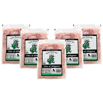 Gator World alligator tenderized fillets 5 pack Louisiana gator meat