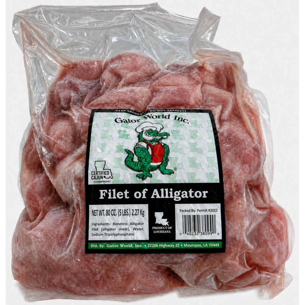 Alligator Meat 5 Lb Bag