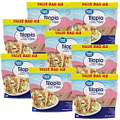 Great Value Frozen Tilapia Skinless & Boneless Fillets 4 lb Case