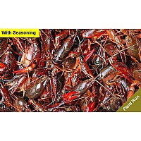 Live Crawfish Washed Field Run with seasoning 60 lb