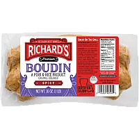 Richard's Hot Pork Boudin 16 oz
