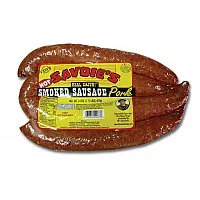 Savoie's Smoked Pork Hot Sausage 24 oz