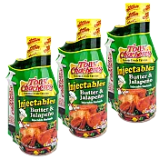 Tony Chachere's Butter & Jalapeno With Injector 17 oz - Pack of 3