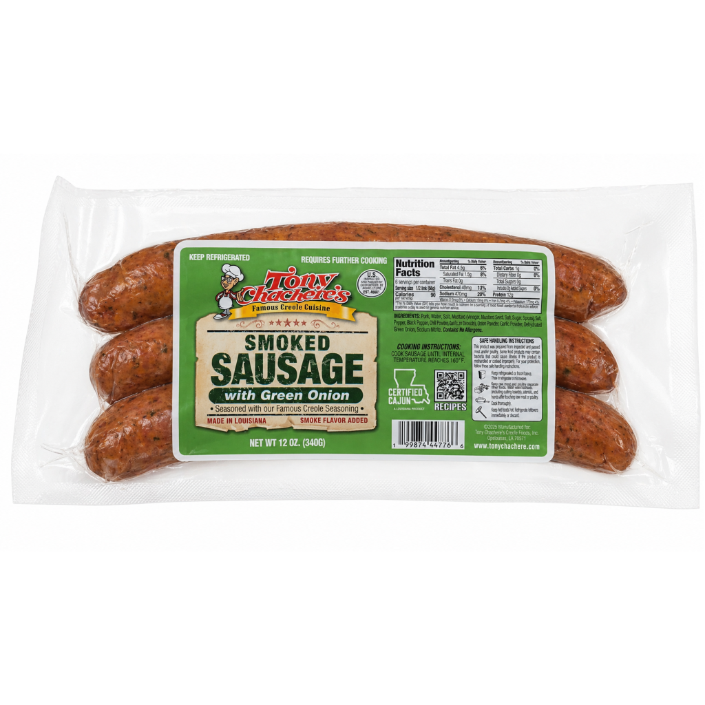 Tony Chachere’s Green Onion Smoked Sausage