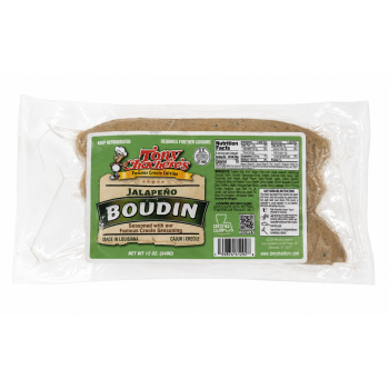 Tony Chachere’s Jalapeno Boudin 12 oz Cajun pork rice sausage