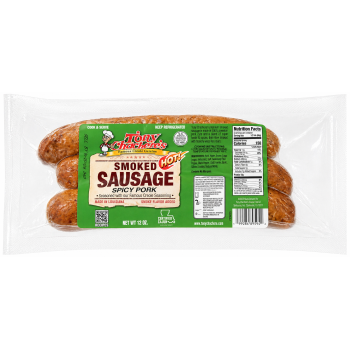 Tony Chachere’s Spicy Pork Smoked Sausage 12 oz Cajun sausage links