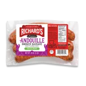 Richard's Andouille w/ Green Onion Sausage 1 lb Richard's Andouille w/ Green Onion Sausage 1 lb