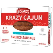 Krazy Cajun Mild Smoked Sausage 3 lb Krazy Cajun Mild Smoked Sausage 3 lb