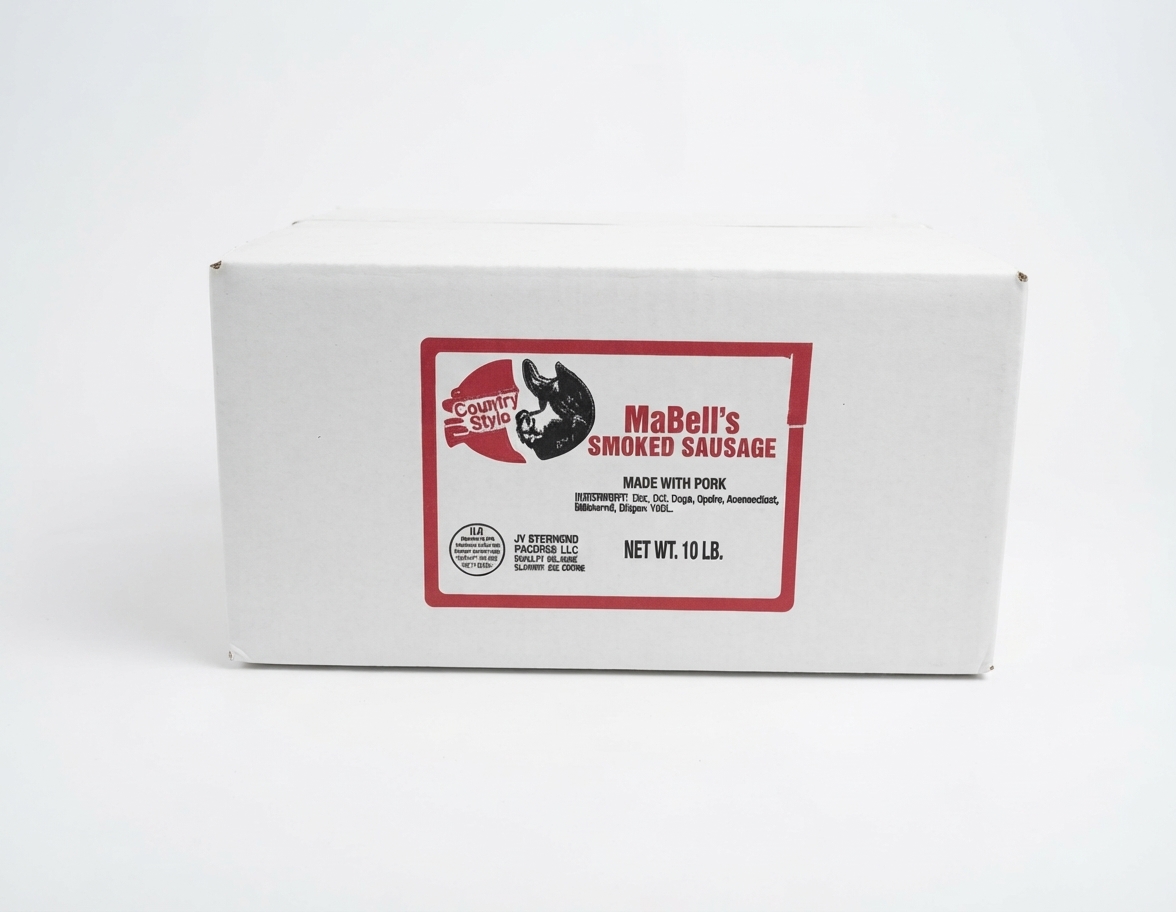 MaBell's Mild Smoked Sausage — 10 lb Box