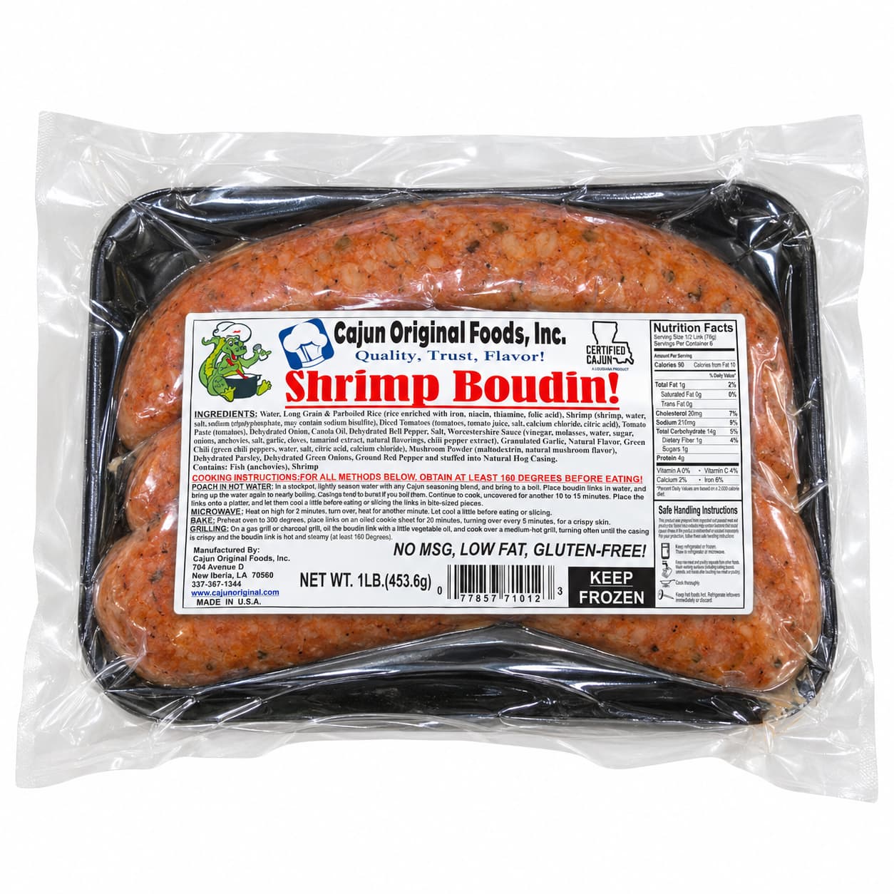 Cajun Original Shrimp Boudin
