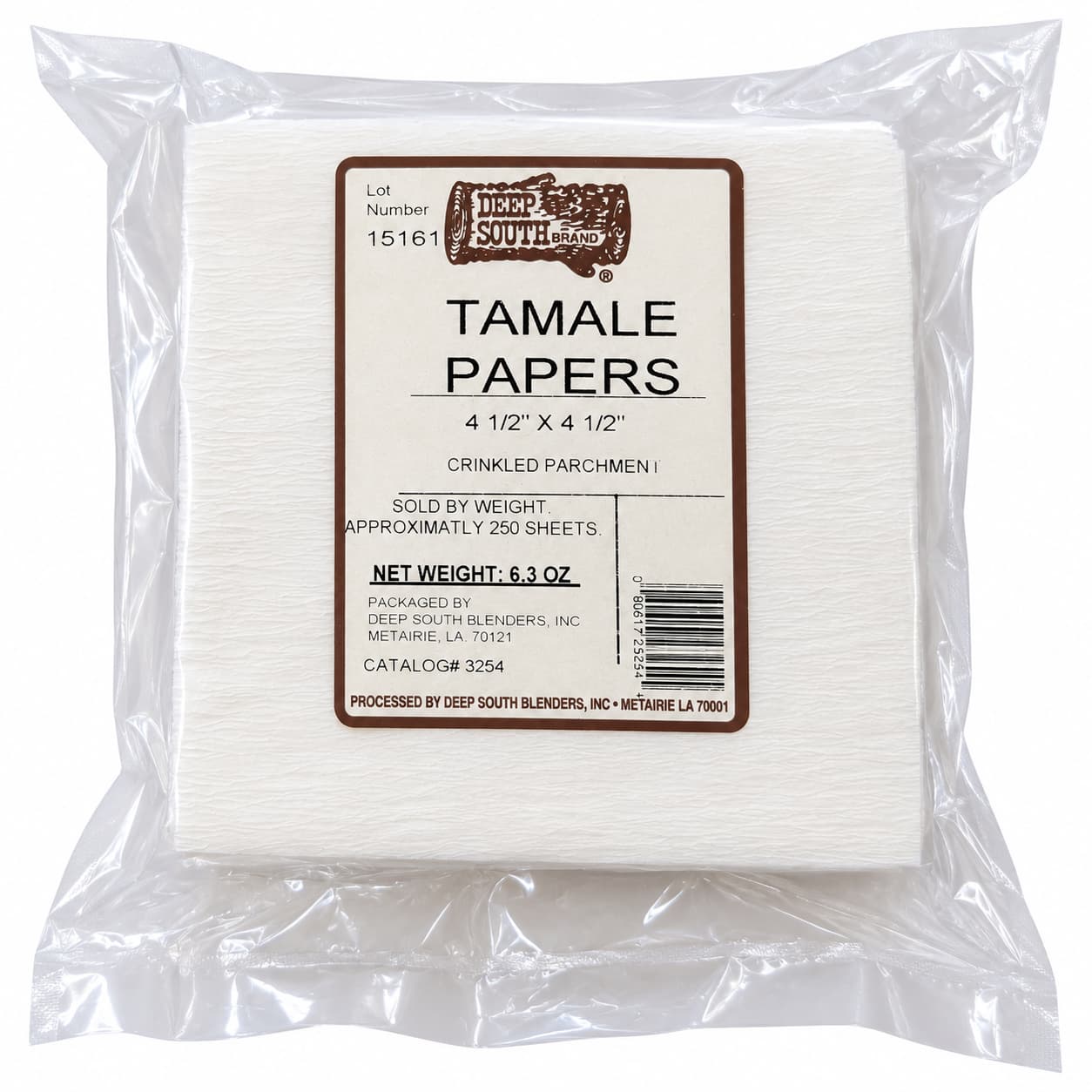 Deep South Blenders Hot Tamale Papers — Approximately 250 Sheets